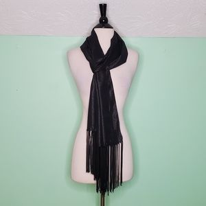 Black Fringe Scarf